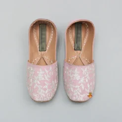 Online Pink Embroidered Jutti BOY Shoes | Shoes