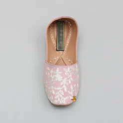 Online Pink Embroidered Jutti BOY Shoes | Shoes