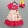Discount Pink Embroidered One Shoulder Top And Lehenga With Dupatta Ethnic Wear | Lehengas & Ghagras