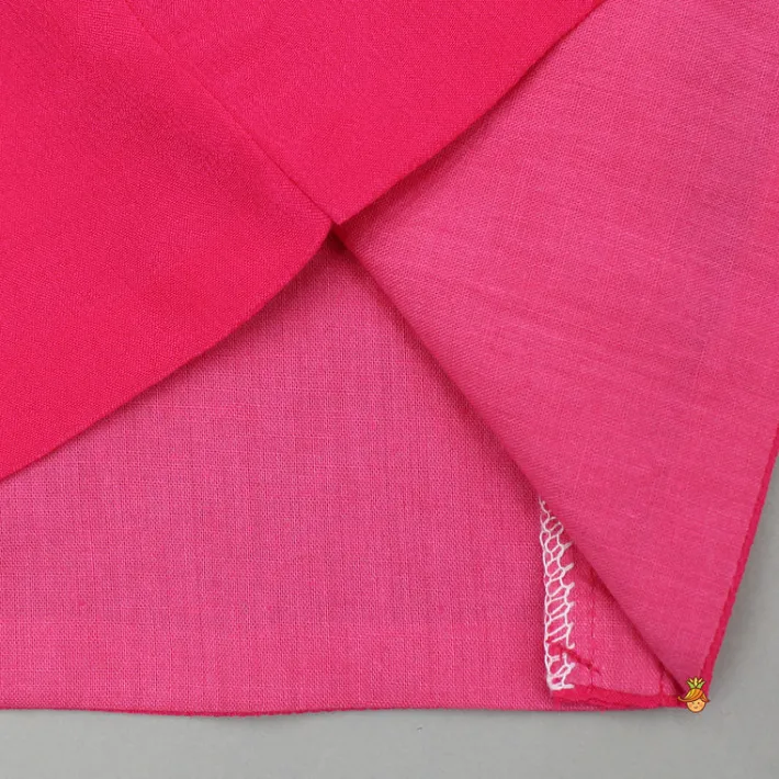 Discount Pink Embroidered One Shoulder Top And Lehenga With Dupatta Ethnic Wear | Lehengas & Ghagras