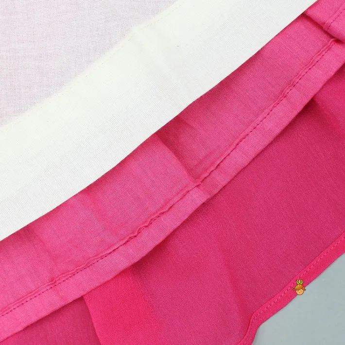 Discount Pink Embroidered One Shoulder Top And Lehenga With Dupatta Ethnic Wear | Lehengas & Ghagras