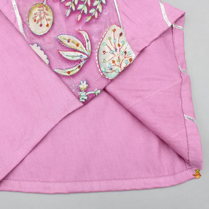 Clearance Pink Embroidered Printed Kurta And Pyjama BOY Indian Ethnic Wear | Ethnic Sets