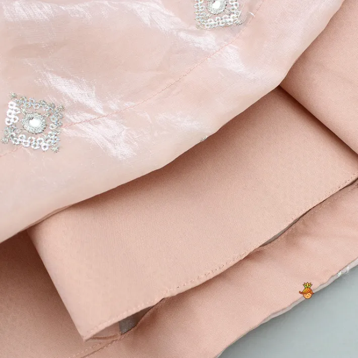 Outlet Pink Embroidered Top And Lehenga Ethnic Wear | Lehengas & Ghagras