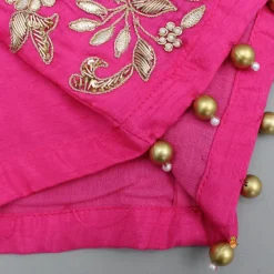 Discount Pink Embroidered Top With Colour Blocked Lehenga Ethnic Wear | Lehengas & Ghagras