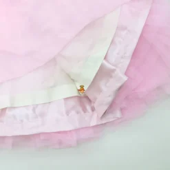 Outlet Pink Floral Printed And Pearl Detailed Gown With Detachable Trail Dresses & Sets | Gowns