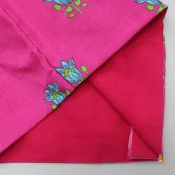 Hot Pink Floral Printed Top And Lehenga With Matching Potli And Net Dupatta Ethnic Wear | Lehengas & Ghagras