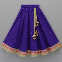 Hot Pink Frilly Brocade Top And Sparkling Lehenga Ethnic Wear | Lehengas & Ghagras