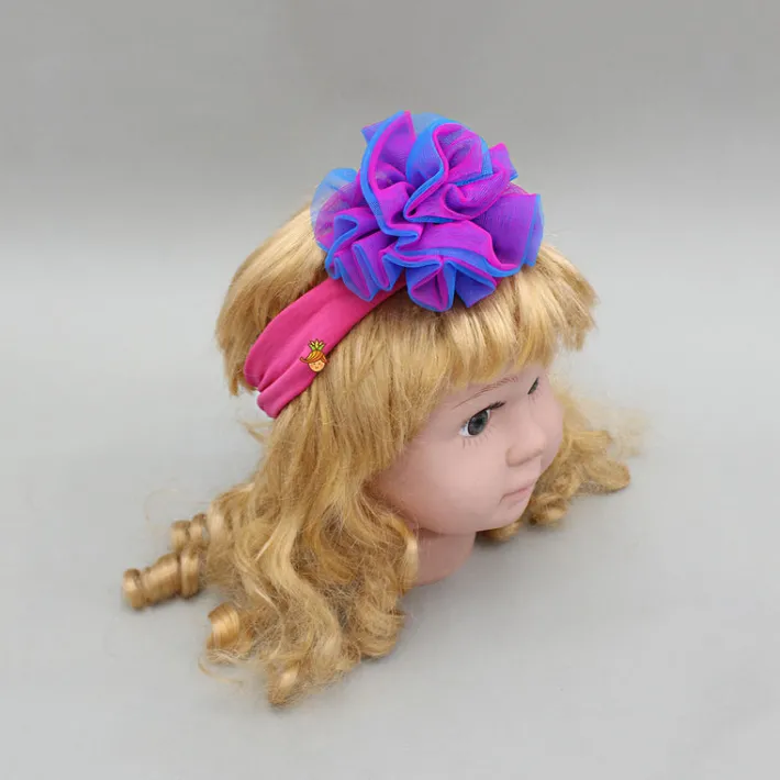 Online Pink Head Band With Dual Tone Artificial Flower Hair Accessories | Head Bands