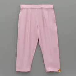 Best Pink Kurta With Embroidered Flower Applique And Pant BOY Indian Ethnic Wear | Ethnic Sets