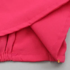 Fashion Pink Mirror Work Top With Inner And Ikat Printed Lehenga With Dupatta Twinning Sets | Ethnic Wear