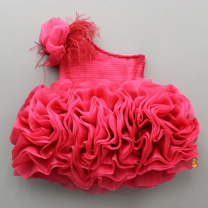 Sale Pink One Shoulder Embellished Dress Dresses & Sets | Dresses