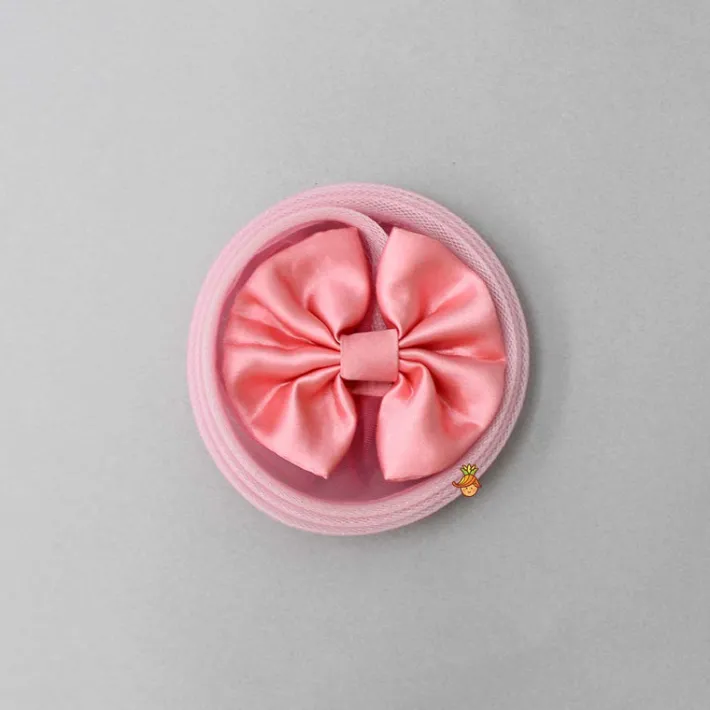 Clearance Pink Ruffle Dress With Matching Bow And Hairclip Dresses & Sets | Dresses