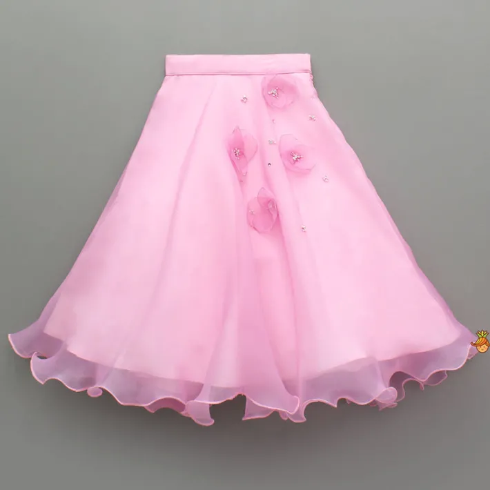 Best Pink Sequin Embellished Top With Lehenga Ethnic Wear | Lehengas & Ghagras