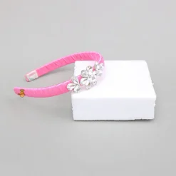 Best Pink Studded Flowers Design Hairband Hair Accessories | Hair Bands