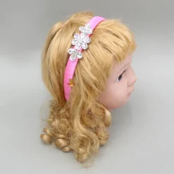 Best Pink Studded Flowers Design Hairband Hair Accessories | Hair Bands