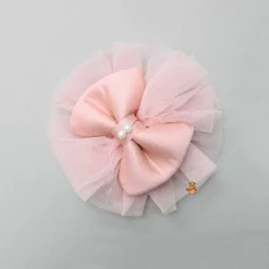 Best Pintuck Detailing And Frilly Layered Halter Neck Peach Dress With Matching Bowie Hair Band Dresses & Sets | Dresses