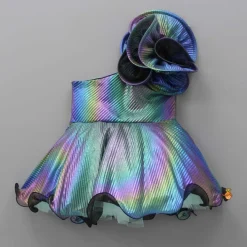 Discount Pleated One Shoulder Multicolour Dress Dresses & Sets | Dresses