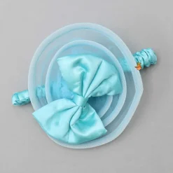 Discount Pleated Yoke Blue Dress With Detachable Trail And Matching Headband Dresses & Sets | Dresses
