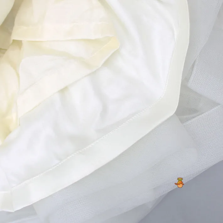 Discount Pleated Yoke Off White Butterfly Dress With Stiff Belt Dresses & Sets | Dresses