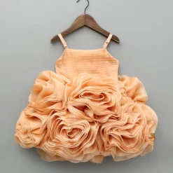 Best Pleated Yoke Organza Strappy Dress Dresses & Sets | Dresses