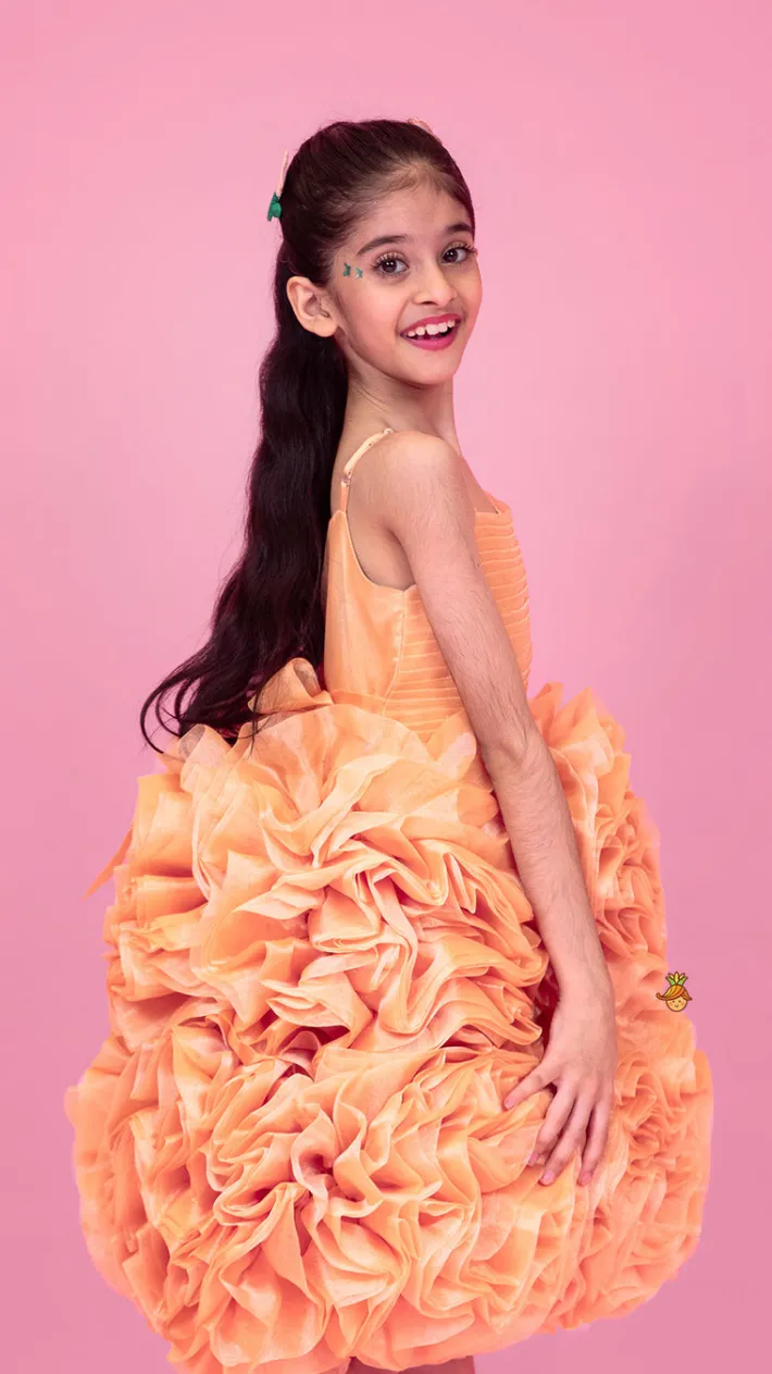 Best Pleated Yoke Organza Strappy Dress Dresses & Sets | Dresses