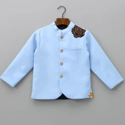 Sale Pocket Detailed Blue Blazer BOY Formal Wear