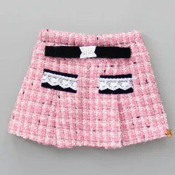 Outlet Pretty Pink Tweed Shirt Style Top And Skirt Dresses & Sets | Sets