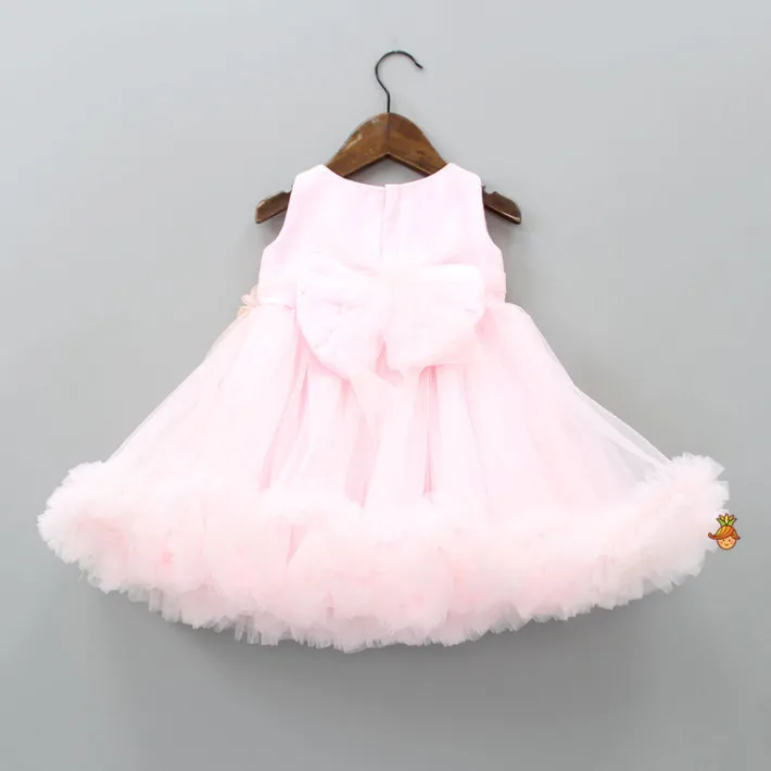 Hot Pretty Shimmery Dress With Matching Booties And Hair Clip Baby Essentials | Infant Clothing