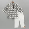 Best Printed Black And White Kurta With Pyjama BOY Indian Ethnic Wear | Ethnic Sets