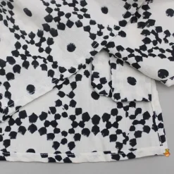 Best Printed Black And White Kurta With Pyjama BOY Indian Ethnic Wear | Ethnic Sets