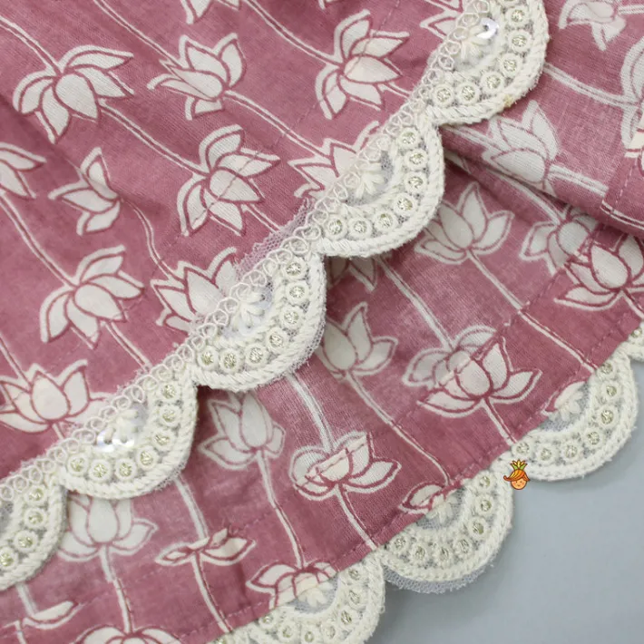 Hot Printed Cotton Kurti And Flared Palazzo Ethnic Wear | Palazzos & Shararas