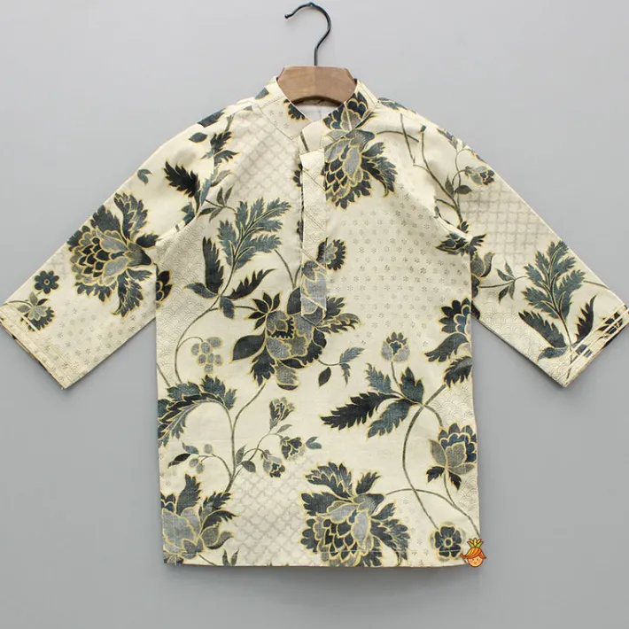Fashion Printed Gota Lace Detailed Kurta And Dhoti BOY Indian Ethnic Wear | Ethnic Sets