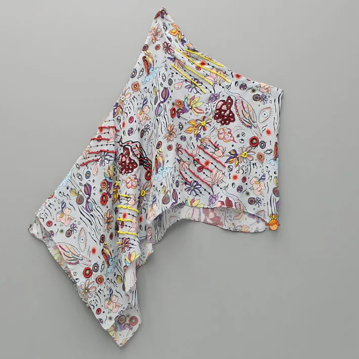Discount Printed One Shoulder Top And Embroidered Cape With Matching Pant Dresses & Sets | Sets