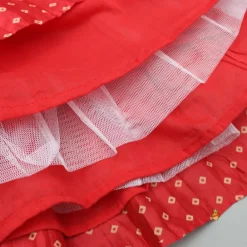 Discount Printed Strappy Red Top And Lehenga Ethnic Wear | Lehengas & Ghagras