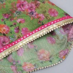 Clearance Printed Strappy Top With Inner And Wrap Style Skirt With Pant Ethnic Wear | Churidars & Salwars