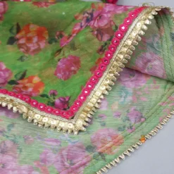 Clearance Printed Strappy Top With Inner And Wrap Style Skirt With Pant Ethnic Wear | Churidars & Salwars
