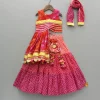 Online Printed Stylish Kurti And Lehenga With Attached Matching Potli And Dupatta Ethnic Wear | Lehengas & Ghagras