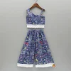 Hot Printed Stylish One Shoulder Top And Matching Flared Palazzo Ethnic Wear | Palazzos & Shararas