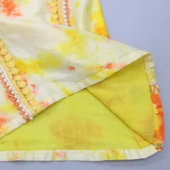 Hot Printed Tie Up Kurti And Sharara With Net Dupatta Ethnic Wear | Palazzos & Shararas