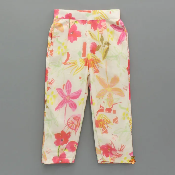 Clearance Puff Sleeves Printed Top And Dual Pocket Detail Pant Dresses & Sets | Sets