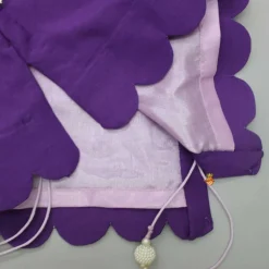 Online Purple Colour Blocked Lace Work Kurti With Dhoti And Net Dupatta Ethnic Wear | Dhotis & Patialas
