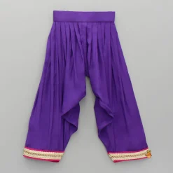 Discount Purple Embellished Kurti And Salwar With Dupatta Ethnic Wear | Churidars & Salwars