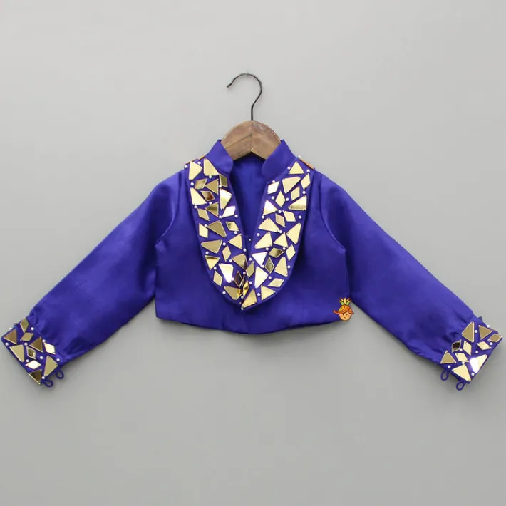 Outlet Purple Embellished Top And Lehenga Ethnic Wear | Lehengas & Ghagras