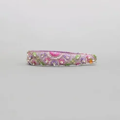 Clearance Purple Embroidered And Embellished Hairband Hair Accessories | Hair Bands