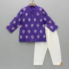 New Purple Embroidered Kurta And Pyjama BOY Indian Ethnic Wear | Ethnic Sets