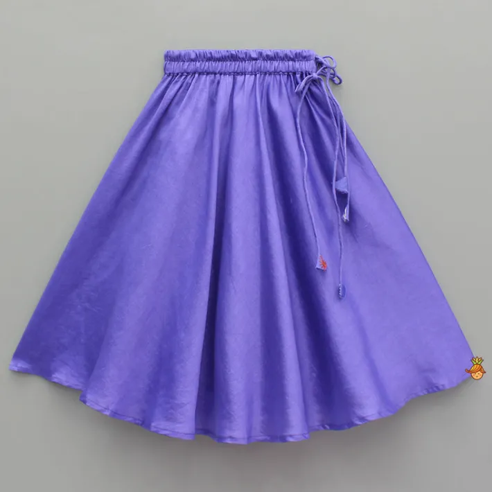 Best Purple Embroidered Top And Lehenga Twinning Sets | Ethnic Wear