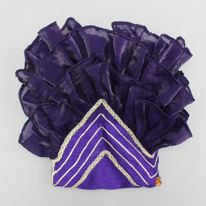 Best Purple Embroidered Top And Lehenga With Attached Pouch And Dupatta Ethnic Wear | Lehengas & Ghagras