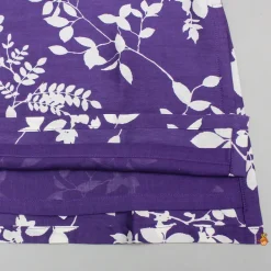Online Purple Floral Printed Embroidered Kurta With Pyjama BOY Indian Ethnic Wear | Ethnic Sets