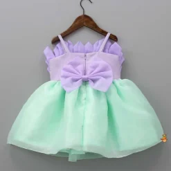 Best Purple Rose Petal Dual Tone Dress With Detachable Bow Dresses & Sets | Dresses