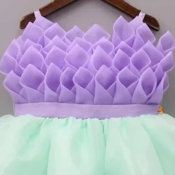 Best Purple Rose Petal Dual Tone Dress With Detachable Bow Dresses & Sets | Dresses